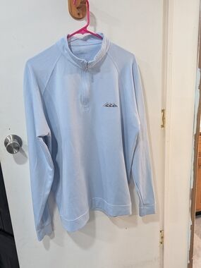 Holderness & Bourne Light Blue Quarter-Zip Pullover Mens